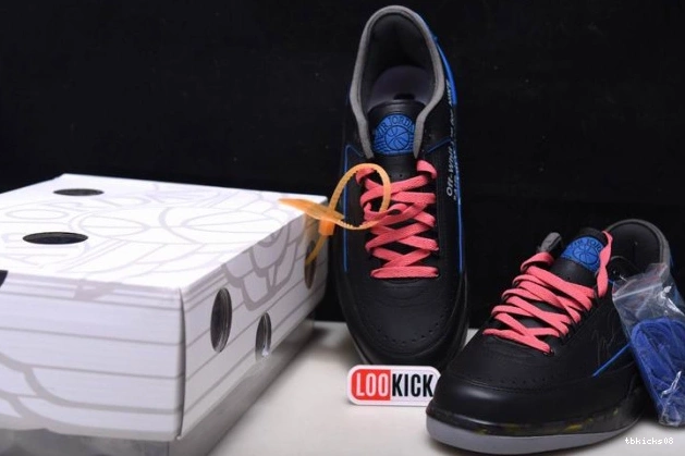 Rep TBkick Jordan 2 DJ4375-004 Black SP Off-White Retro Blue Low 0815